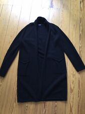 Drykorn Flava Maxi Cardigan schwarz XS Alpaka lang Strickmantel