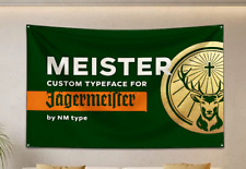 Jägermeister USA große 150 cm Fahne Flagge Banner - modernes Design grün