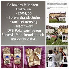 Torwarthandschuhe Fc Bayern München Michael Rensing Matchworn