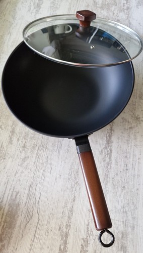33cm wokpfanne mit deckel - 33cm/5,6l,