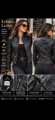 Rebel damen lederjacke - rebel,