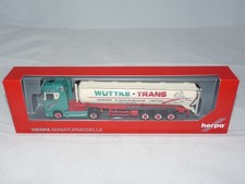 herpa 314886 Scania CS 20 HD Silo-Sattelzug Wuttke-Trans Burgkunstadt 1:87 NE...