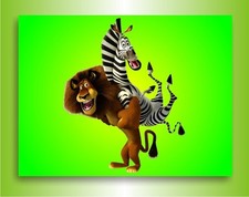 Kunstdruck Madagascar - Film  Bild auf Leinwand, Wandbild, Leinwanddruck Poster