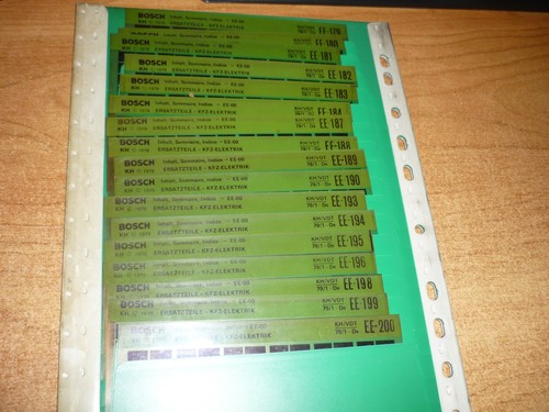 Bosch microfiche 1989 - microfiche,
