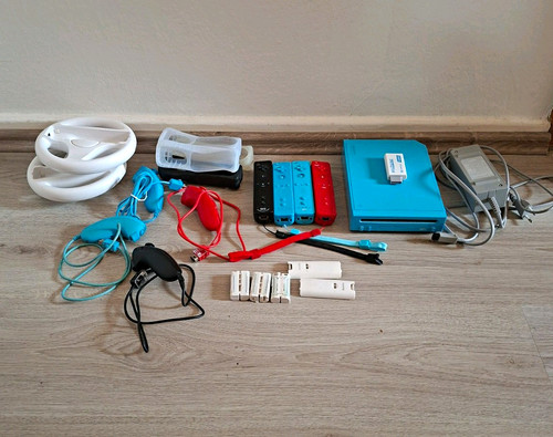 Nintendo wii konsole - nintendo, blau