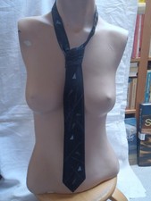 Krawatte Leder dkl.blau