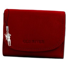 rot Leder klein 9,8x7,5x2,5cm