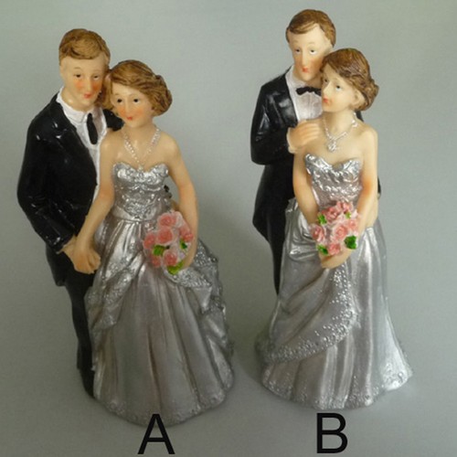 Tortenfigur silberne hochzeit - silberne,