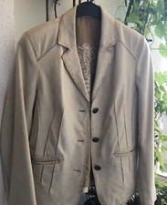 David Moore Damen Lederjacke  Beige / Eierschale Gr. 42