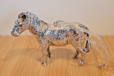 Prächtiges Pferd silber