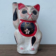 Showa Ära Keramik Maneki Neko