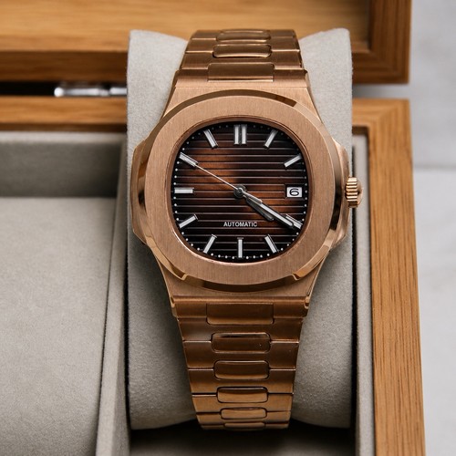 Rose gold automatic watch - rose,