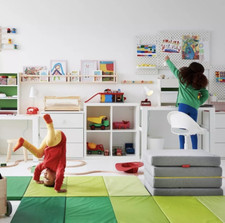 Ikea Kinder Schreibtischstuhl weiß stilvoll verstellbar bequem und robust