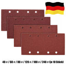TOP! 60 stk Klett Schleifpapier Profi Set 93mm x 185 mm 8 Loch Schleifblätter