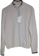 MARIA DI RIPABIANCA ~ ITALIEN ELEGANTER BEIGE PULLOVER/SWEATER/CARDIGAN UK 14 IT46 US 10