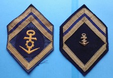 2 Ärmelabzeichen - Stoffabzeichen - Marine