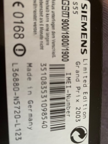 Handy siemens s55 limited - siemens,