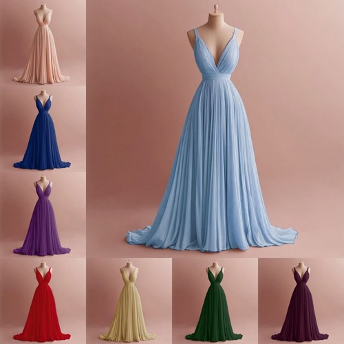 Elegant chiffon brautkleid - chiffon,