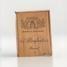 Vintage wooden cigar - wooden, box