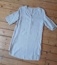 Kleid Sommerkleid Tunika Leinen Made In Italy  Gr M Leinen  beige 