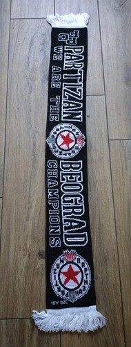 Partizan belgrad fan schal - belgrad, mit