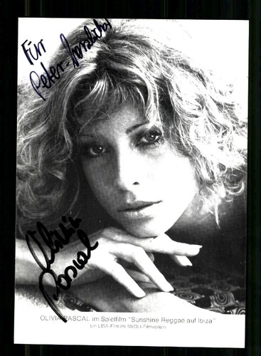 Olivia pascal autogrammkarte - olivia,