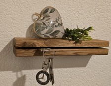 Schlüsselbrett Schlüsselhalter Eiche MASSIV Holz  Unikat