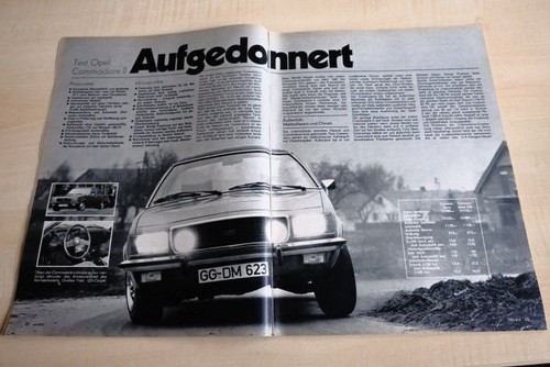 Mot 1972 opel - opel, commodore