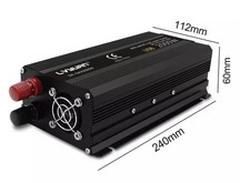 900W/2000W Wechselrichter 12V zu 230V – Sinuswelle mit USB  – Ideal für Camping 