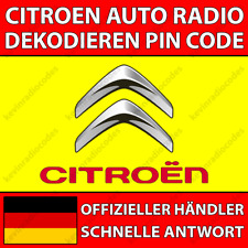 ✅CITROEN RADIO DEKODIEREN