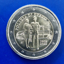 2 Euro 2022  Italien   170 Jahre Polizia di Stato  unz