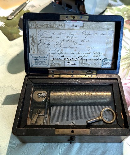 Antike walzenspieluhr 1879 - antike,