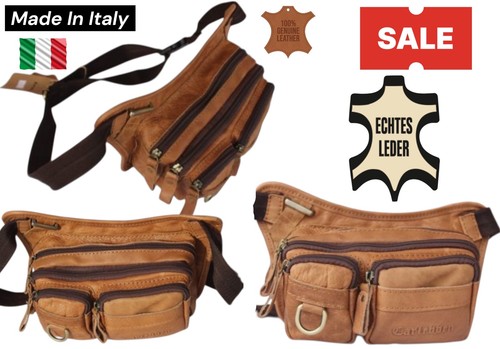 Echtes leder gürteltasche - leder,