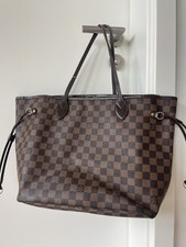 Louis Vuitton Damier Ebene Monogram Neverfull MM Shopper Bag Tasche
