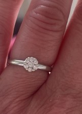 Ring Weißgold 585 Gr 50