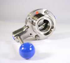 AWH Absperrklappe m. rastenden Hebel DN40 | FlanschØ innen 38mm aussen 41,1mm