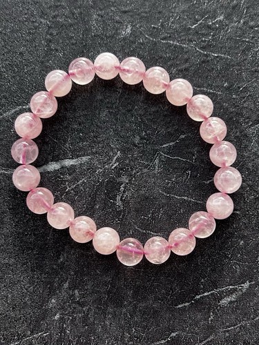 Rosenquarz unbehandelt armband - unbehandelt,