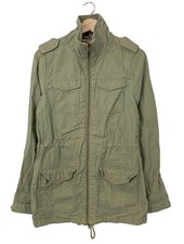 H&M DIVIDED Übergangsmantel Damen Mantel Gr. DE 36 khaki schlichter Stil