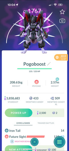 Pokémon armoured mewtwo - pokémon, go