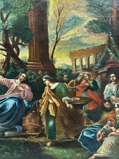 ANTIKES BAROCK ÖLGEMÄLDE DIE