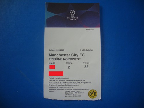 Ticket bvb dortmund man - 22/23,