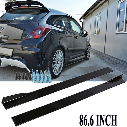 Glanz schwarz sideskirts - 86,6",