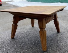 Kirschholz Jogltisch 80x80 50cm hoch Beistelltisch mit Schublade Bauerntisch