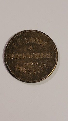 Wertmarke augsburg notgeld - wertmarke,