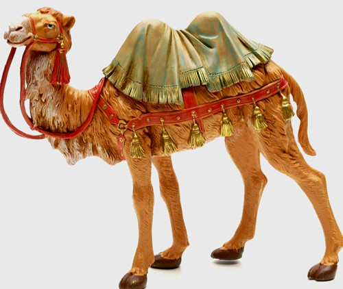 Krippenfigur kamel stehend - kamel,