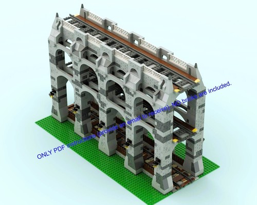 Lego moc eisenbahnbrücke - lego,
