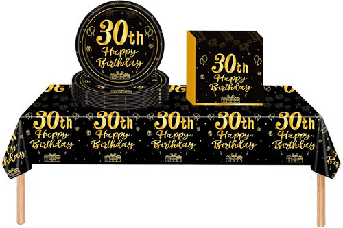 Schwarz und gold geschirr - schwarz,