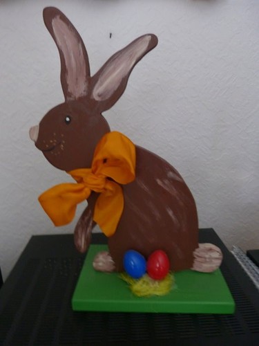 Osterhase holzfigur ostern - holzfigur,