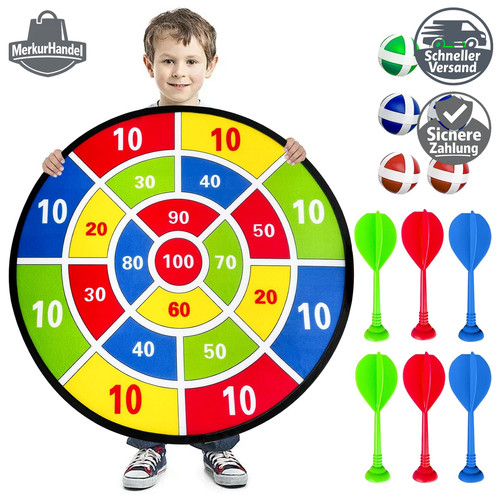 Dartscheibe 66cm faltbar mit - dartscheibe,