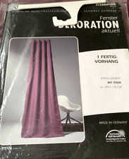 2 Fertigschals Vorhänge blickdicht Made in Germany lila